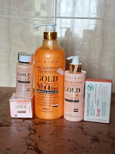 Purec Egyptian gold lotion set
