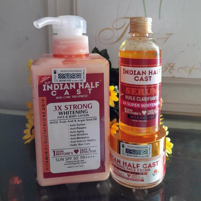Indian Halfast Lotion, Serum and Face Cream