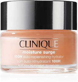 Clinique Moisture Surge 100H Auto-Replenishing Hydrator Oil Free Face Moisturiser With Hyaluronic Acid + Aloe Vera Bioferment For All Skin Types | Hydrating + Moisturising