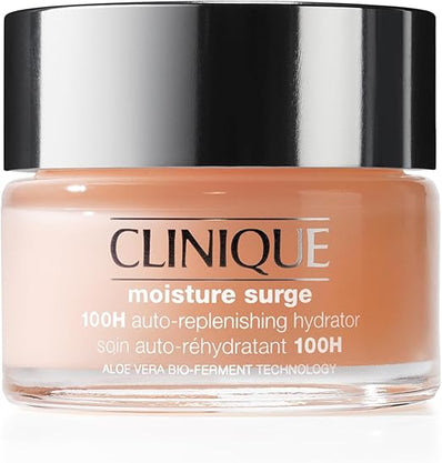 Clinique Moisture Surge 100H Auto-Replenishing Hydrator Oil Free Face Moisturiser With Hyaluronic Acid + Aloe Vera Bioferment For All Skin Types | Hydrating + Moisturising - Pure Organic Skincare 