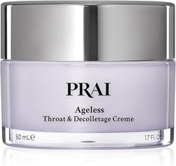 PRAI Ageless Throat & Decolletage Creme 50ml - Anti-Ageing, Collagen Boosting Skincare Cream - Tightens & Firms Skin, Reduces Wrinkles - Luxury Neck Moisturiser With Hyaluronic Acid - 7 Day Results