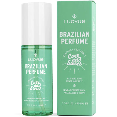 Luovue Brazilian Perfume for Women: Long Lasting Brazilian Fragrance - contains vanilla chocolate salt and sandalwood - Natural Sweet and Comfortable Hair and Body Fragrance 3.4fl Oz (100 ml)