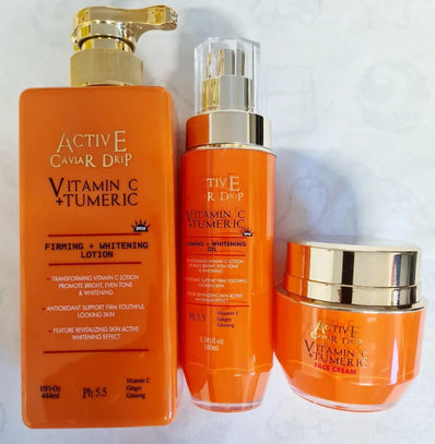 ACTIVE CAVIAR DRIP WHITENING LOTION 444ML WITH SPF50/OIL 100ML/FACE CREAM