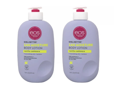 2 eos vanilla cashmere body lotion shea butter