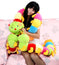 Large Colorful Caterpillar Plush Toy - Creative Doll